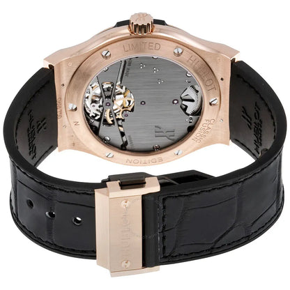 black Hublot Rose Gold Tourbillon - Hình 3