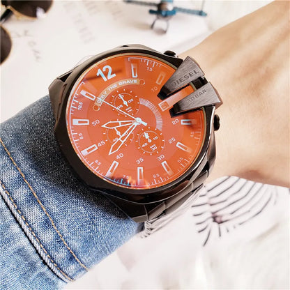 Diesel Orange Dial Chronograph - Hình 4