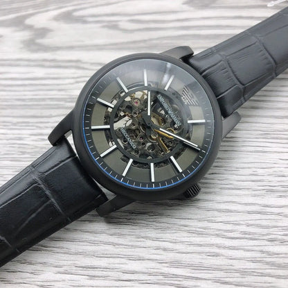 Armani Black Skeleton Watch - Hình 3