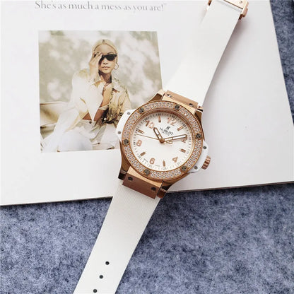 diamond Hublot Rose Gold White - Hình 4