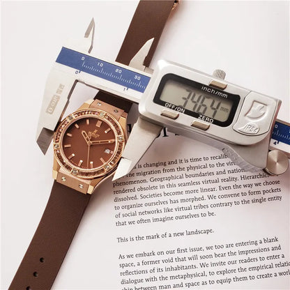 Hublot Brown Dial Diamond - Hình 2