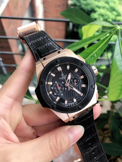 Hublot White Dial Leather - Hình 5