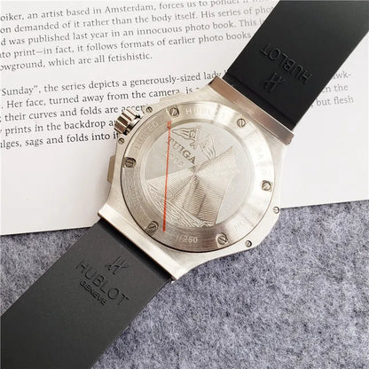 Hublot Gold Black Rubber - Hình 9