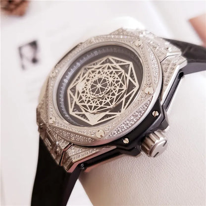 Hublot Black Dial Diamond - Hình 5