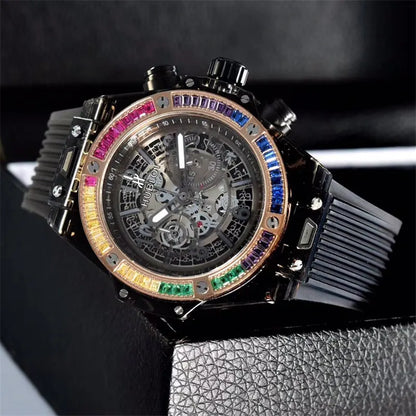 Hublot Rainbow Bezel Transparent - Hình 2