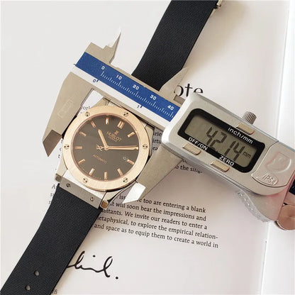 Hublot Black Gold Rubber Strap - Hình 2