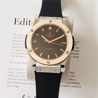 Hublot Black Gold Rubber Strap - Hình 4