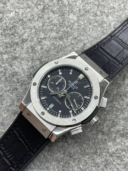 Hublot Grey Skeleton Leather - Hình 2