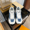 LOUIS VUITTON LV RUN 55 SNEAKER BLUE GRAY