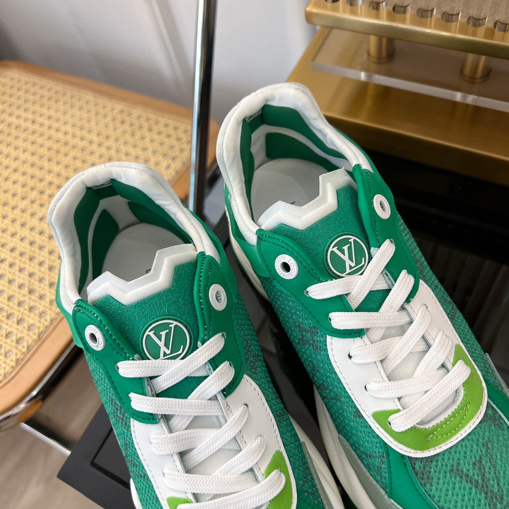 LOUIS VUITTON LV RUN 55 SNEAKER GREEN