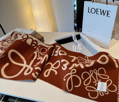 LOEWE 25S SCARF 180 IN CASHMERE WOOL 861446