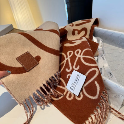 LOEWE 25S SCARF 180 IN CASHMERE WOOL 861446