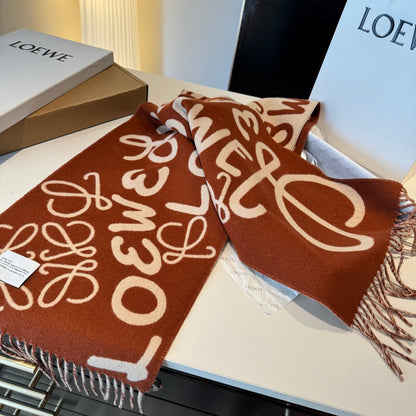 LOEWE 25S SCARF 180 IN CASHMERE WOOL 861446