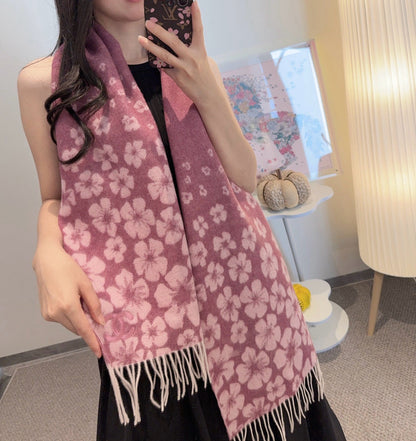 CHANEL 25S SCARF 180 IN CASHMERE 989898