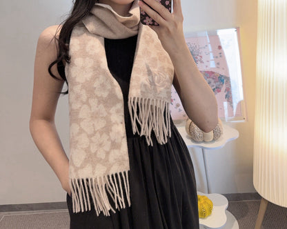 CHANEL 25S SCARF 180 IN CASHMERE 989899