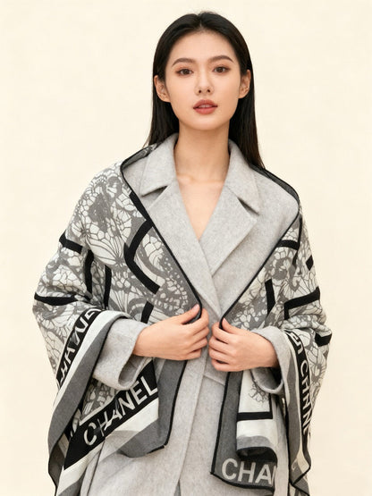 CHANEL 25S SCARF 135 CM IN CASHMERE AND SILK 943319