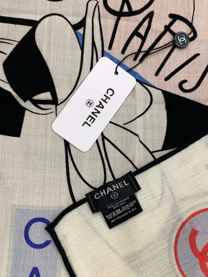 CHANEL 25S SCARF 135 IN CASHMERE 991652