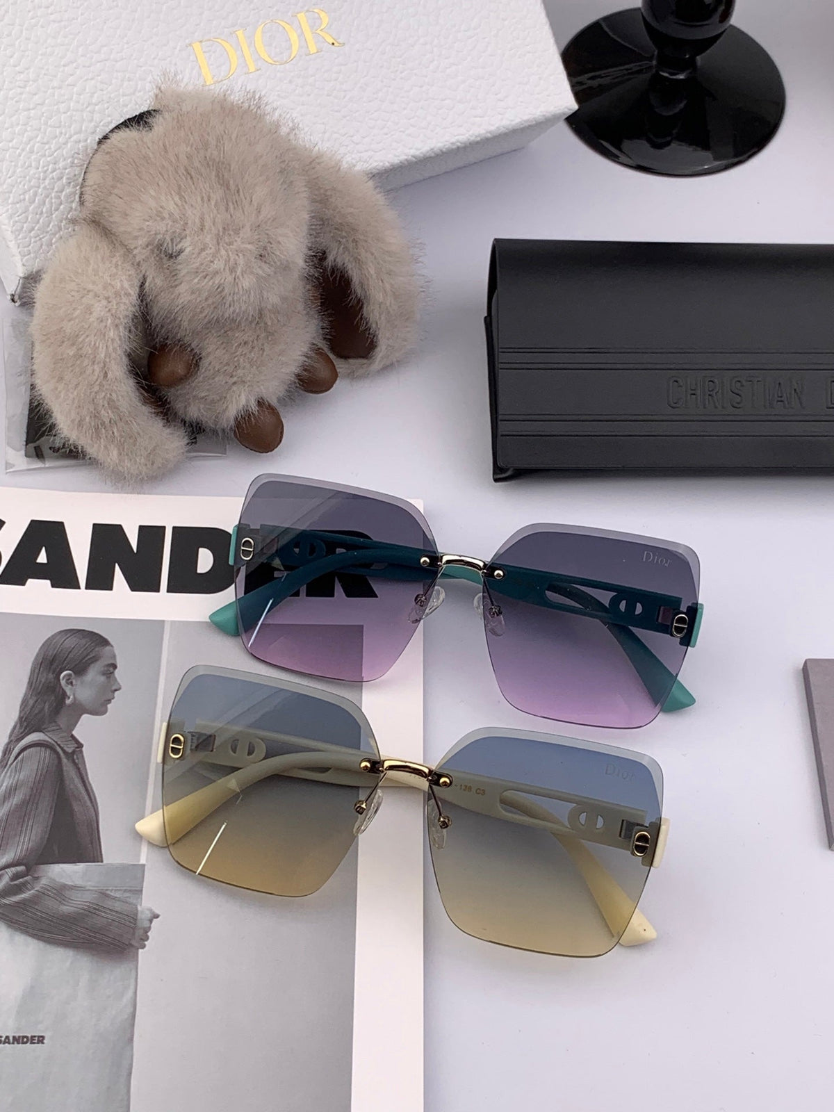 DIOR SIGNATURE SUNGLASSES CD9770 IN ACETATE