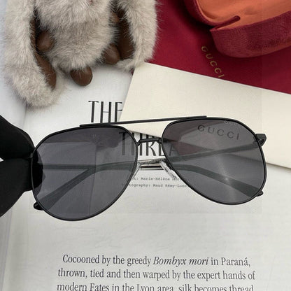 GUCCI AVIATOR FRAME SUNGLASSES 5980 IN METAL