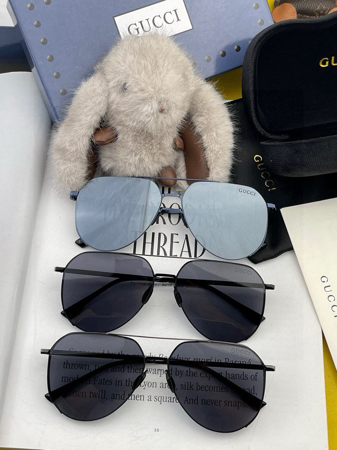 GUCCI AVIATOR FRAME SUNGLASSES G9226 IN METAL