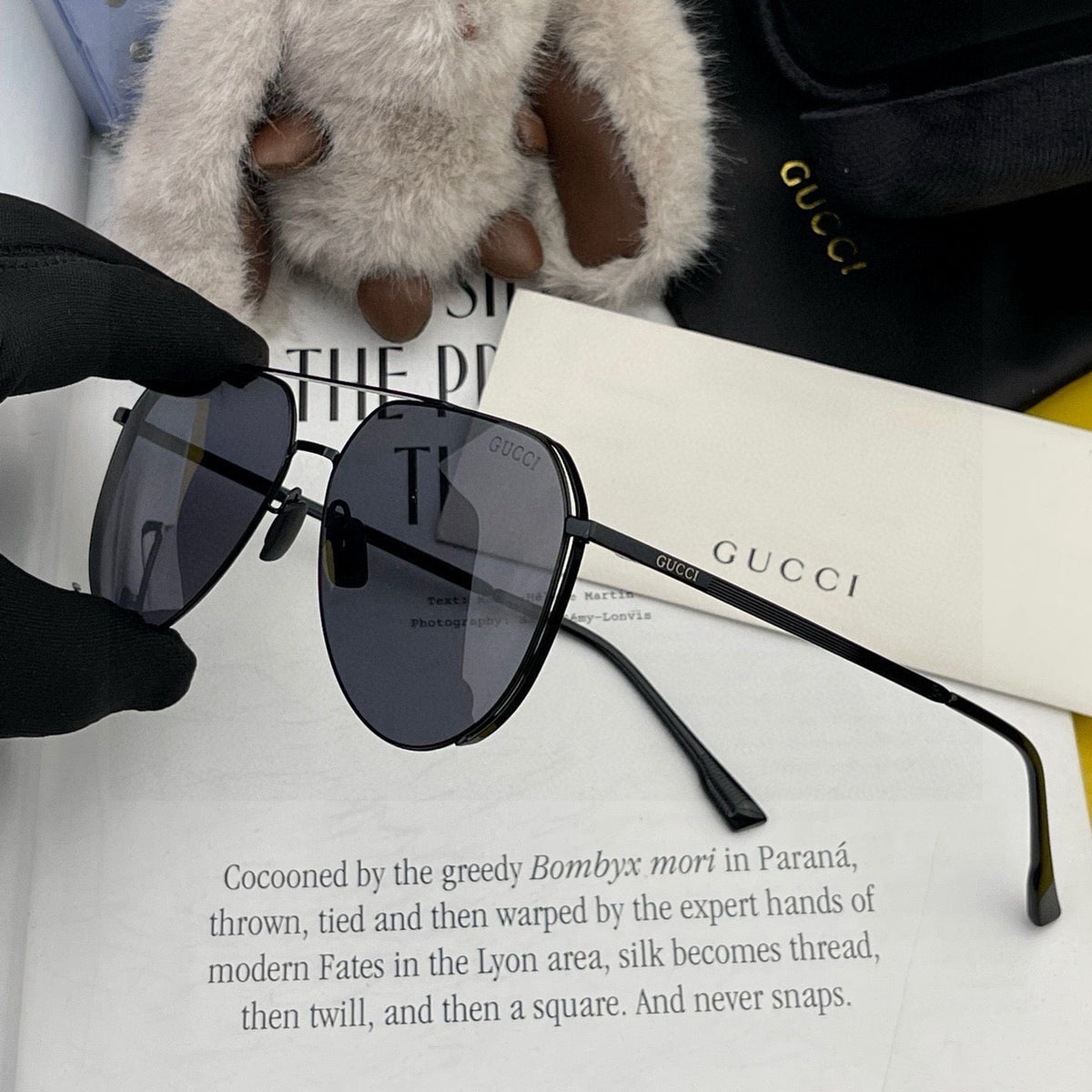 GUCCI AVIATOR FRAME SUNGLASSES G9226 IN METAL