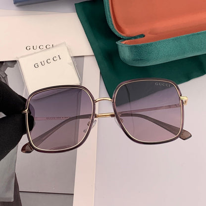 GUCCI SQUARE FRAME SUNGLASSES G3142 IN ACETATE AND METAL
