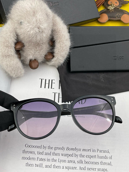 DIOR MONTAIGNE SUNGLASSES CD5106 IN BLACK ACETATE