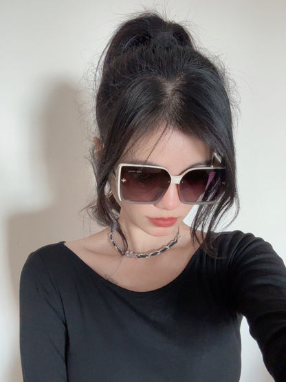 LOUIS VUITTON SQUARE SUNGLASSES L5972 IN BEIGE ACETATE