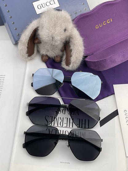 GUCCI NAVIGATOR FRAME SUNGLASSES G71806 IN METAL