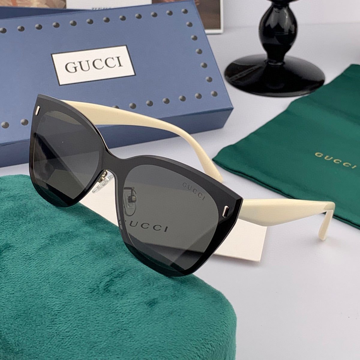 GUCCI CAT EYE FRAME SUNGLASSES G3322 IN ACETATE