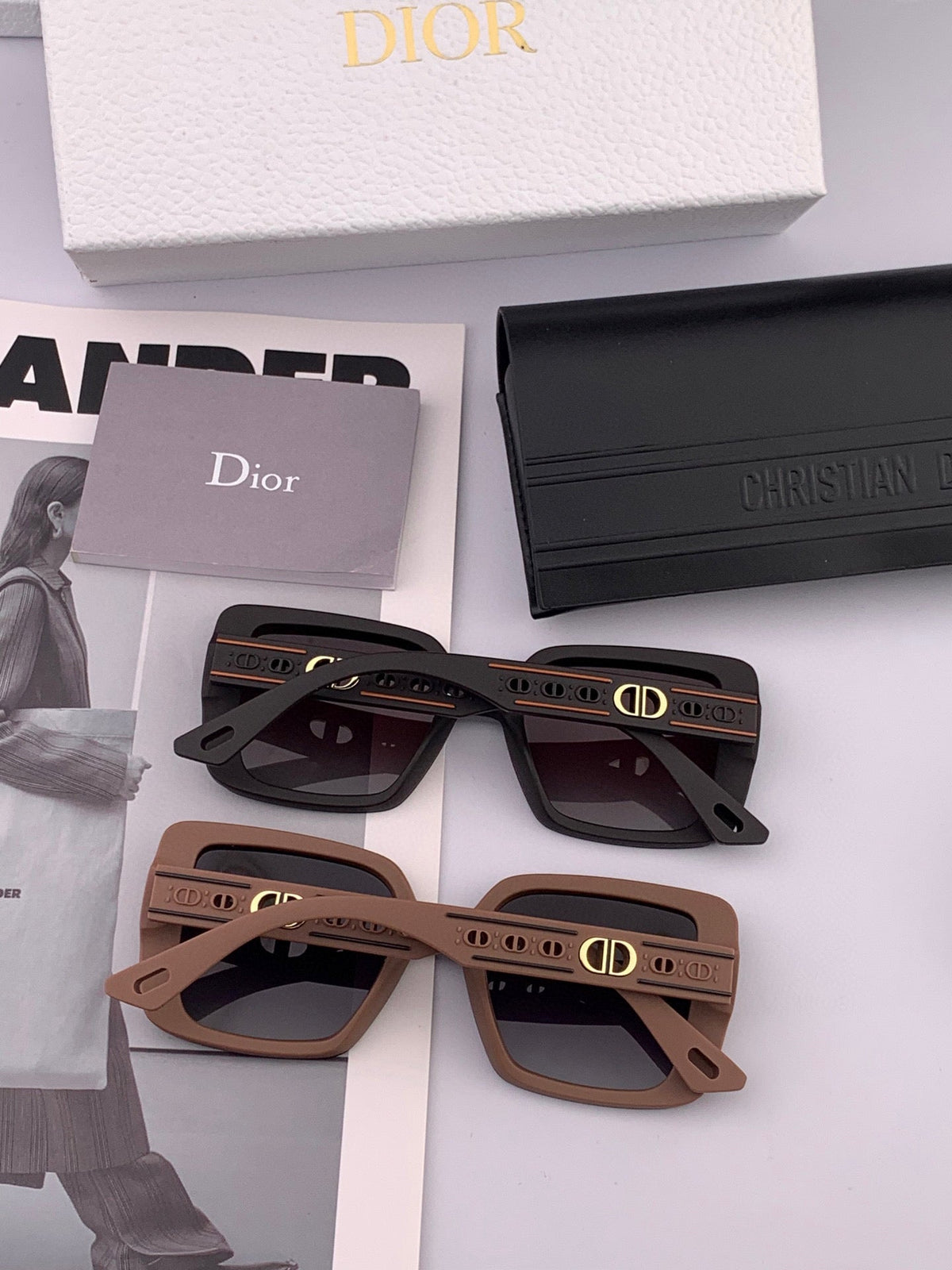 DIOR MONTAIGNE SUNGLASSES CD1228 IN ACETATE EMBOSSED LOGO