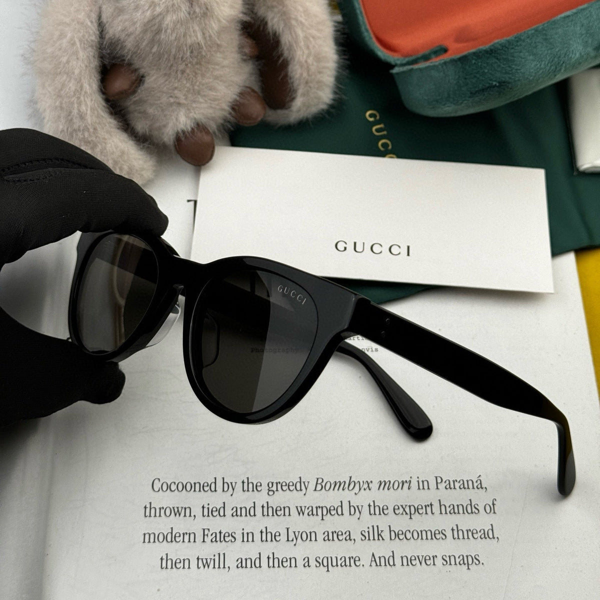 GUCCI ROUND FRAME SUNGLASSES G500 IN ACETATE