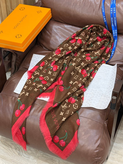LOUIS VUITTON LV SCARF 140 CM IN CASHMERE 721493