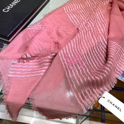 CHANEL 25S SCARF 200 IN CASHMERE VELVET 735756