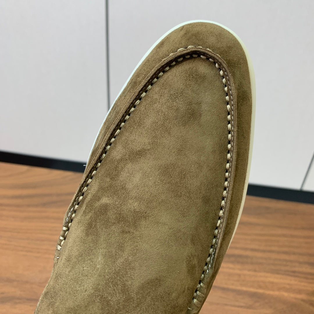 LP LOAFERS 25S IN OLIVE BROWN SUEDE