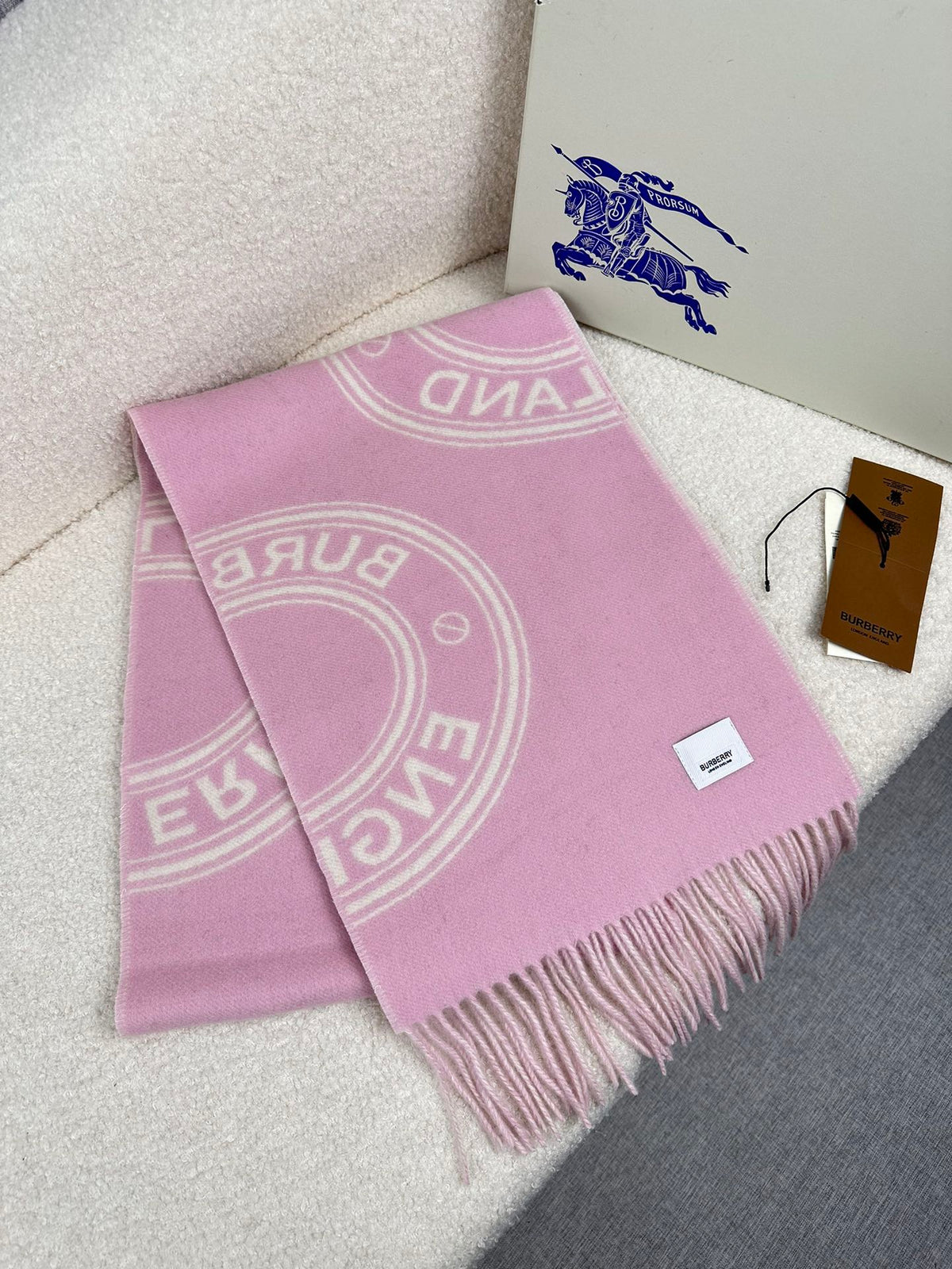 BURBERRY BBR SCARF IN CASHMERE 505318