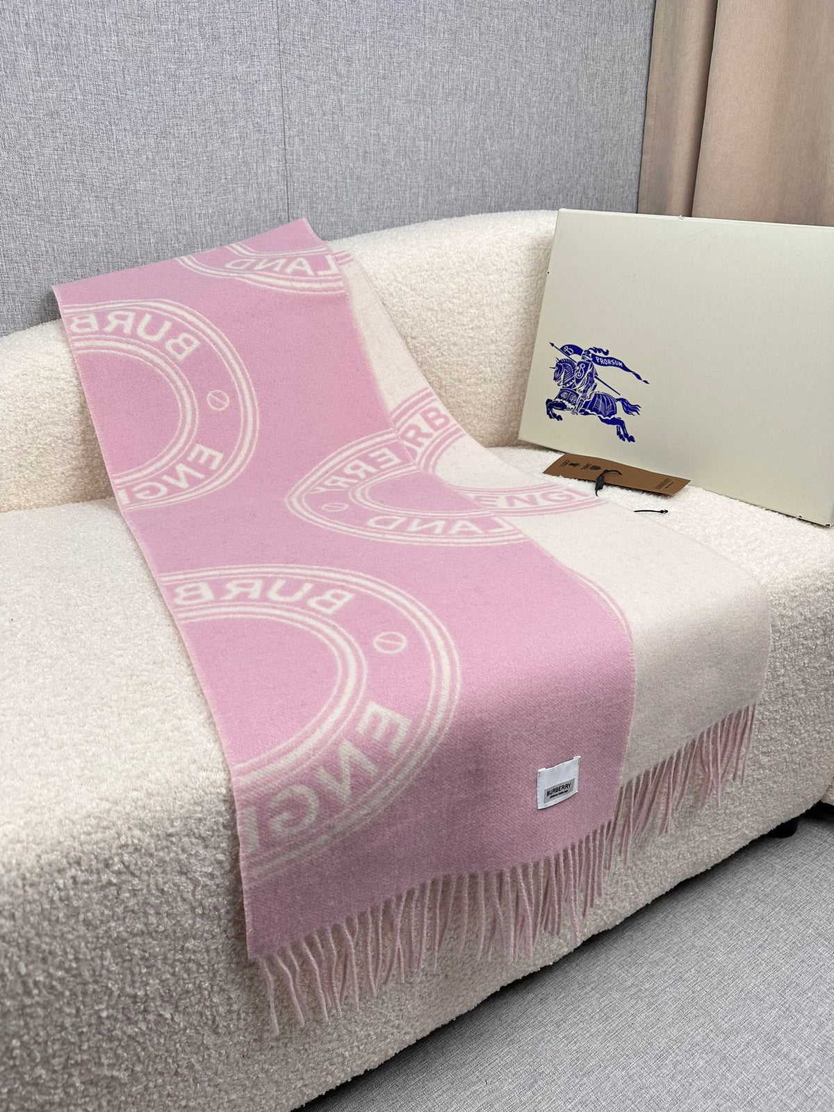 BURBERRY BBR SCARF IN CASHMERE 505318