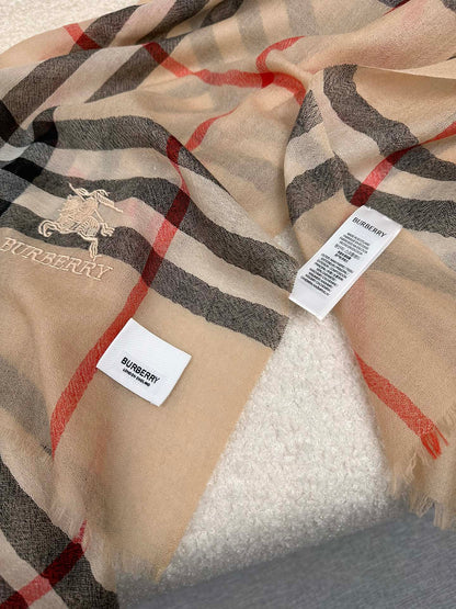 BURBERRY BBR SCARF 220 CM IN CASHMERE 490973