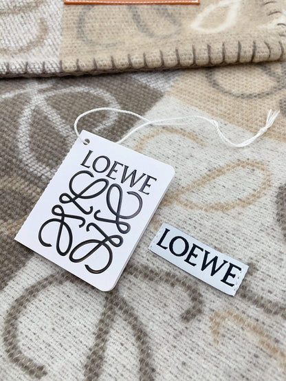 LOEWE 25S SCARF 170 IN CASHMERE WOOL 740405