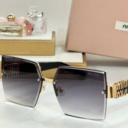 MIU MIU LOGO SQUARE SUNGLASSES MU117AV IN ACETATE