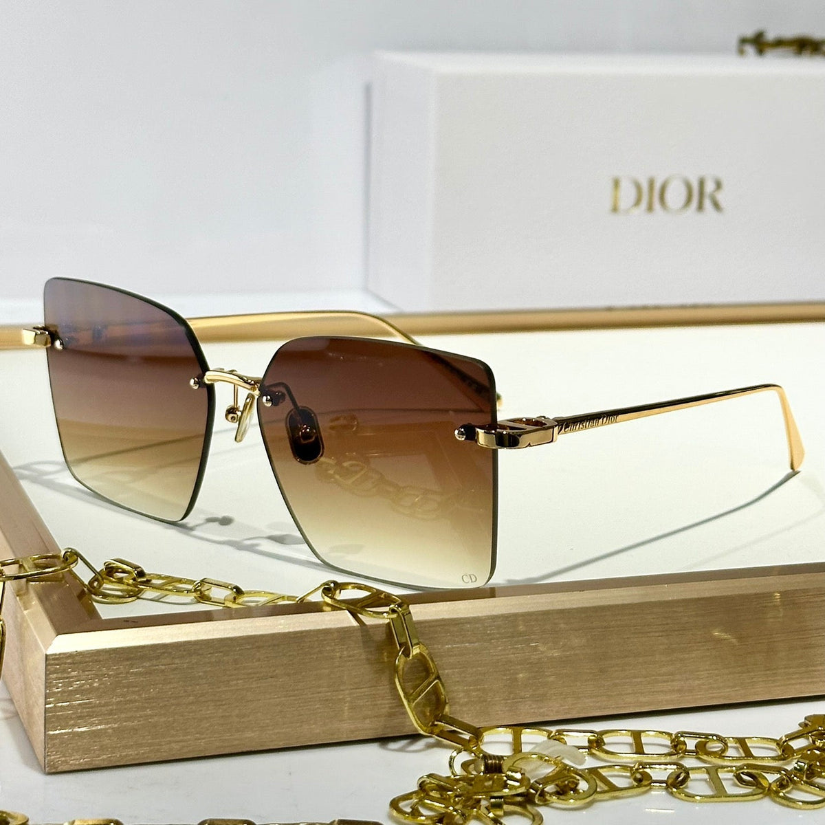 DIOR MONTAIGNE SUNGLASSES S3U IN METAL