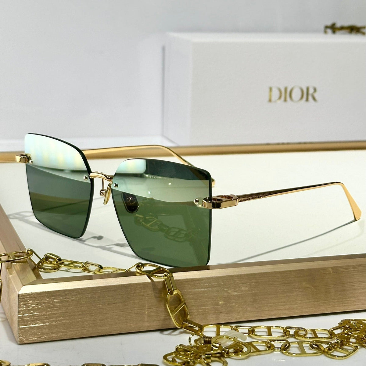 DIOR MONTAIGNE SUNGLASSES S3U IN METAL