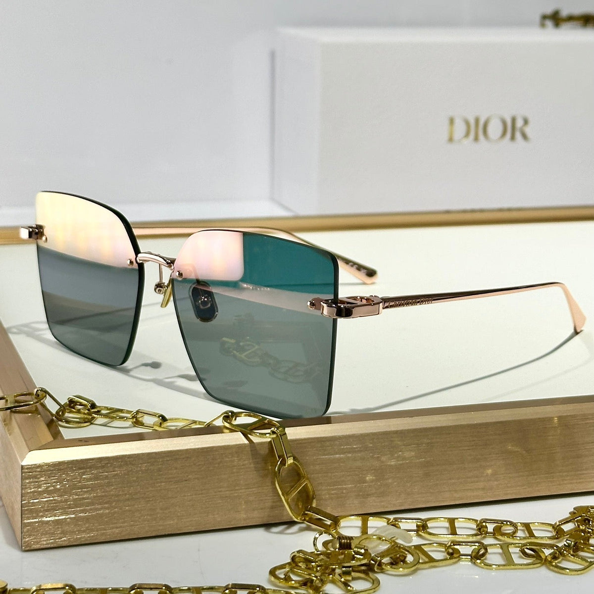 DIOR MONTAIGNE SUNGLASSES S3U IN METAL