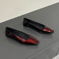 LOUIS VUITTON BALLERINA FLATS IN MAHAGANY RED PATENT CALFSKIN