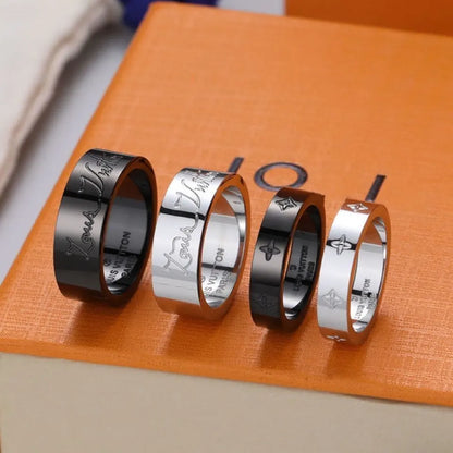 Louis Vuitton Black Titanium Ring - Hình 6