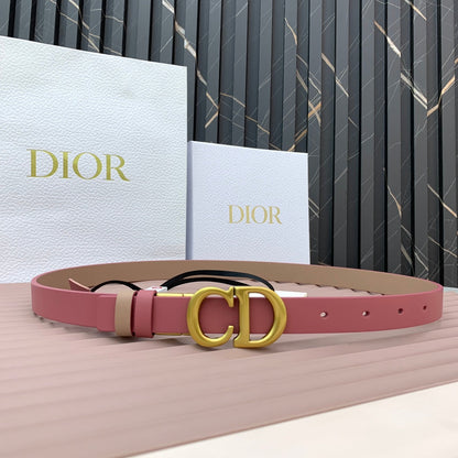 DIOR 25S BELT 20 MM IN MUTED PINK CALFSKIN 568719