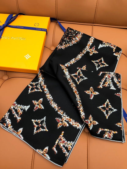 LOUIS VUITTON LV SCARF 90 CM IN SILK 704582