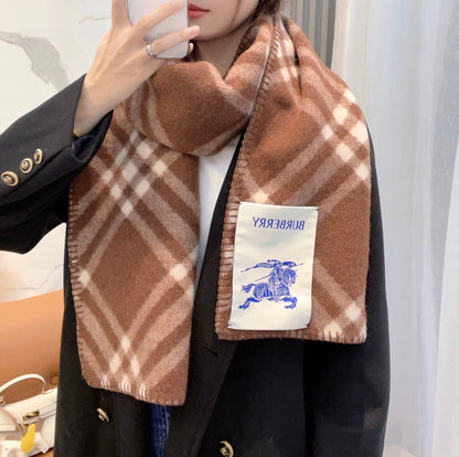 BURBERRY BBR SCARF 182 CM IN CASHMERE 489864