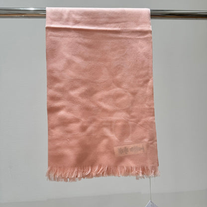 COACH LONG SCARF 195 CM IN LIGHT PINK CASHMERE 332743