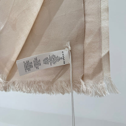 COACH LONG SCARF 195 CM IN BEIGE CASHMERE 332744